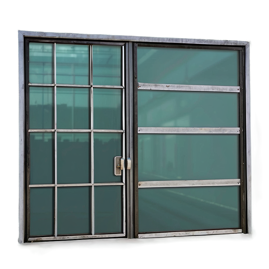 Industrial Glass Door Png 76