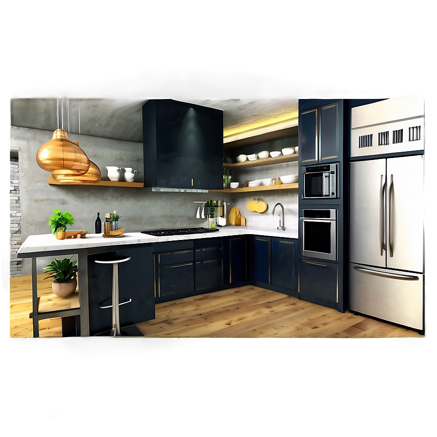Industrial Kitchen Style Png 34