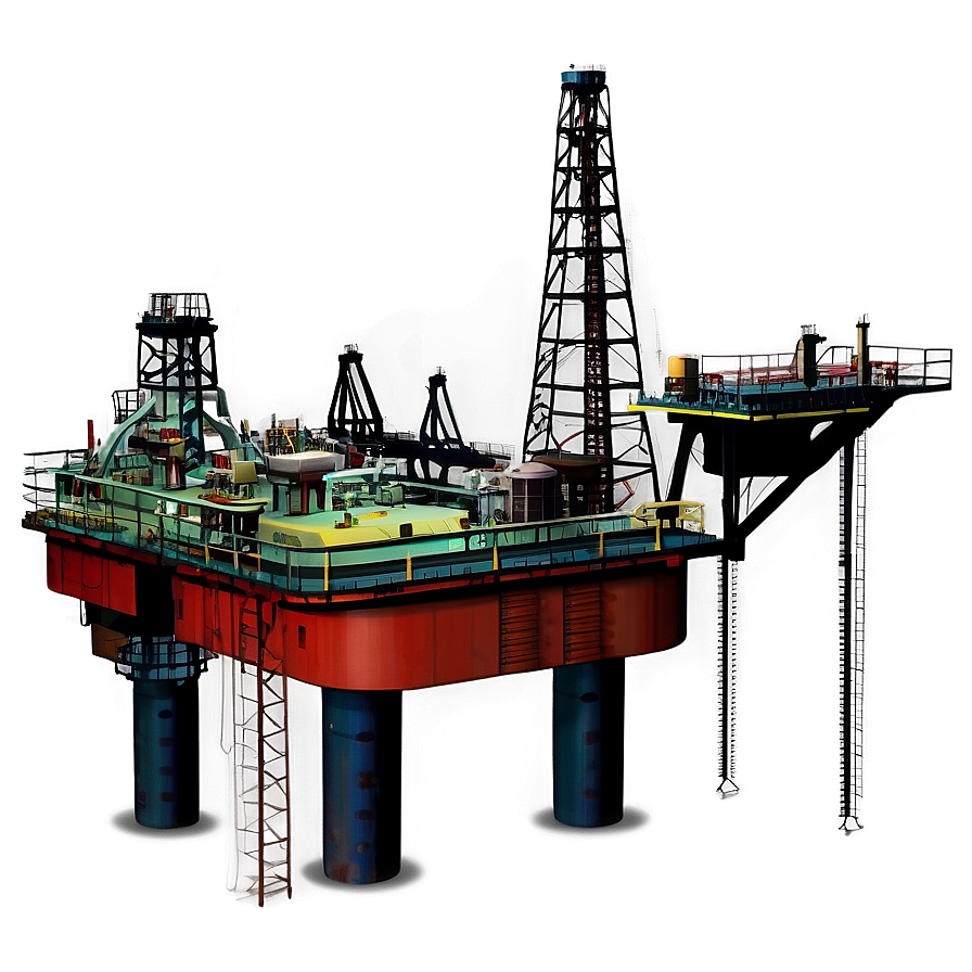 Industrial Oil Rig Png Nmj95