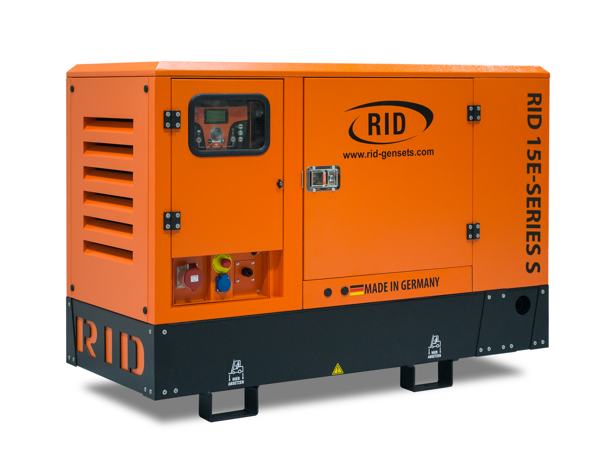 Industrial Orange Diesel Generator