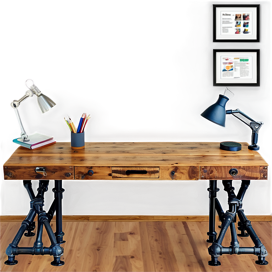 Industrial Pipe Desk Png 97