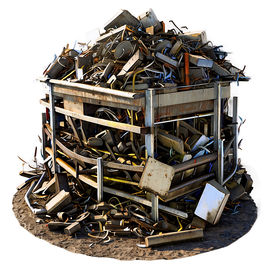 Industrial Scrap Metal Heap Png 48