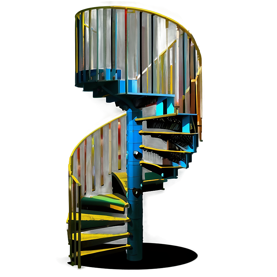 Industrial Spiral Staircase Png 49