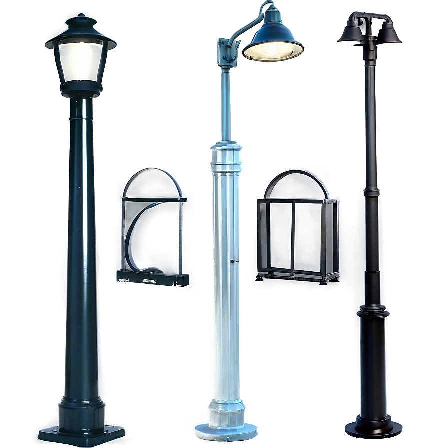 Industrial Steel Light Post Png 53