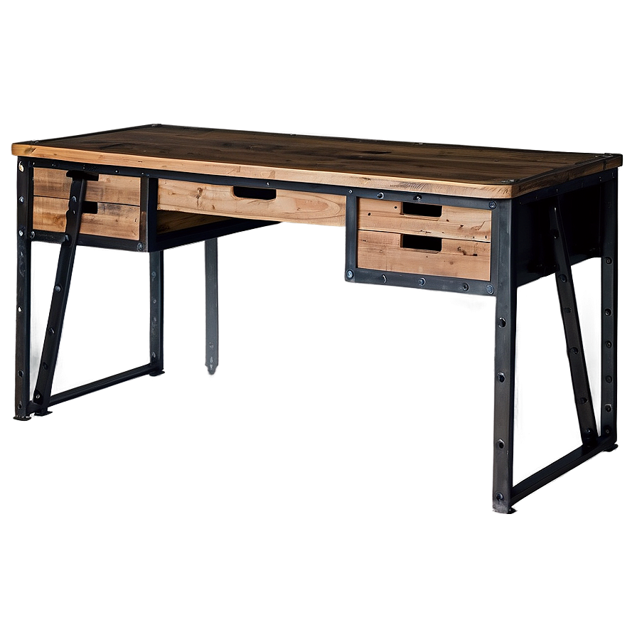 Industrial Style Desk Png Mke