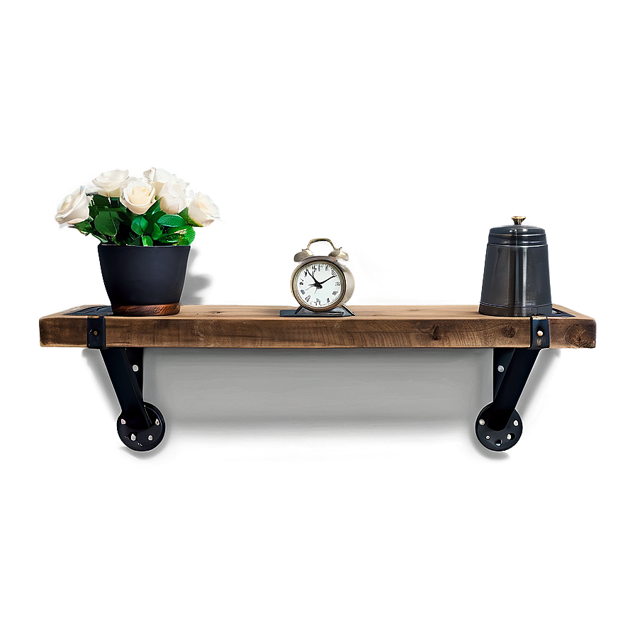 Industrial Style Floating Shelves Png Toa66