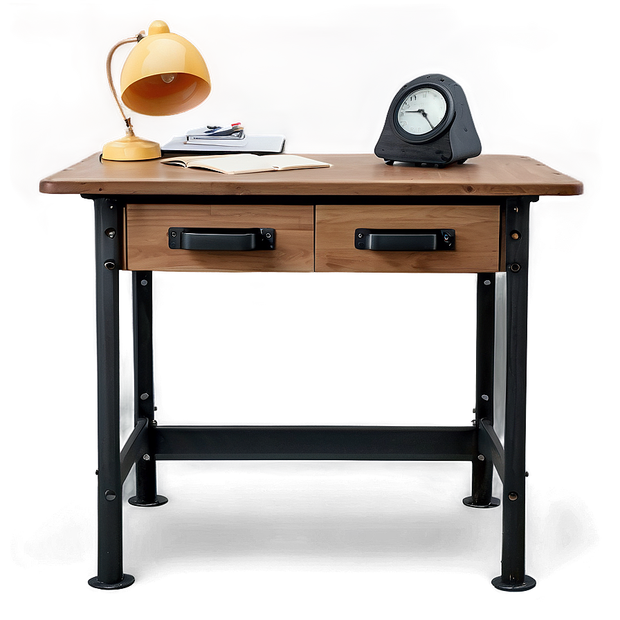 Industrial Style Student Desk Png Gpj98