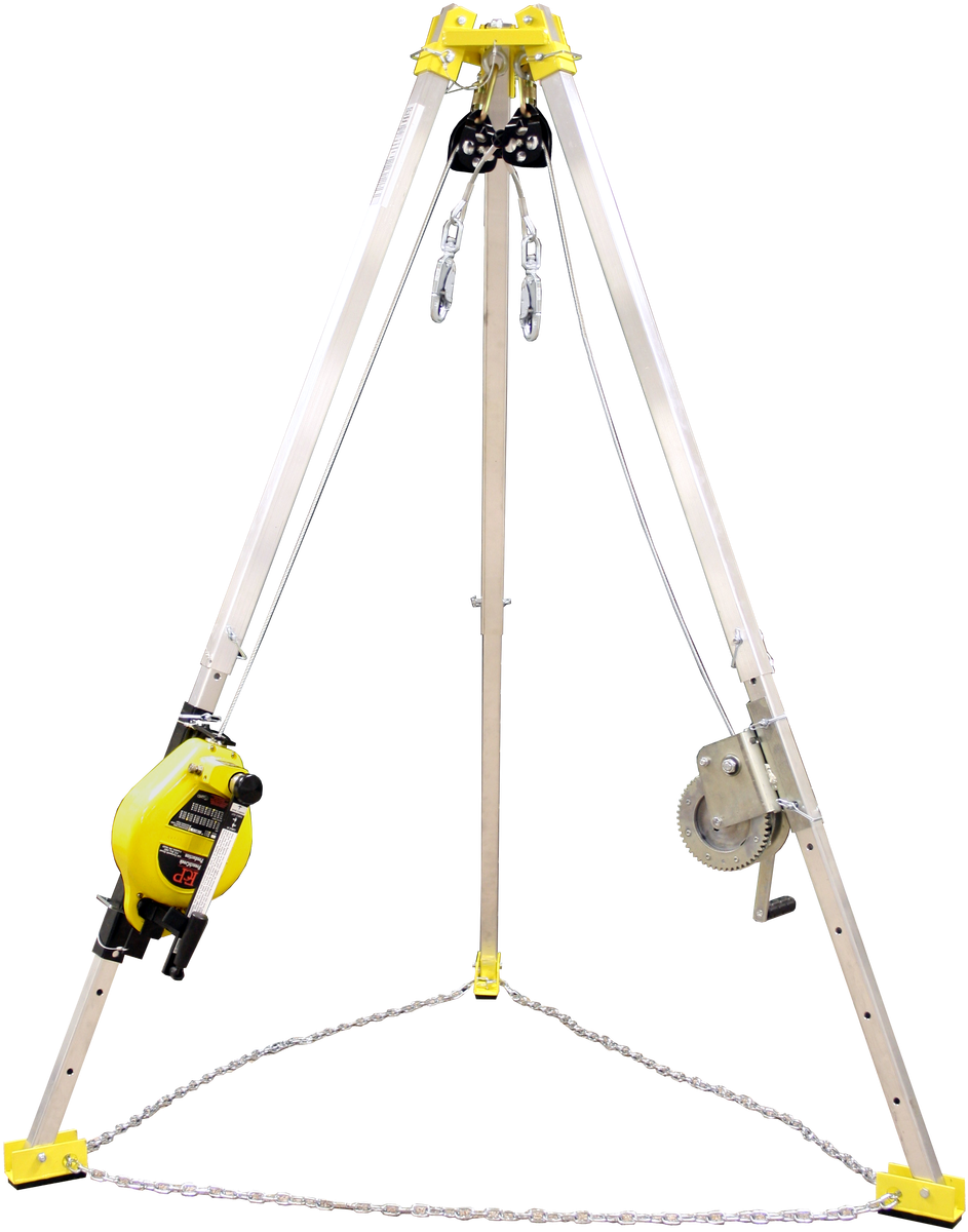 Industrial Tripodwith Winchand Pulley System