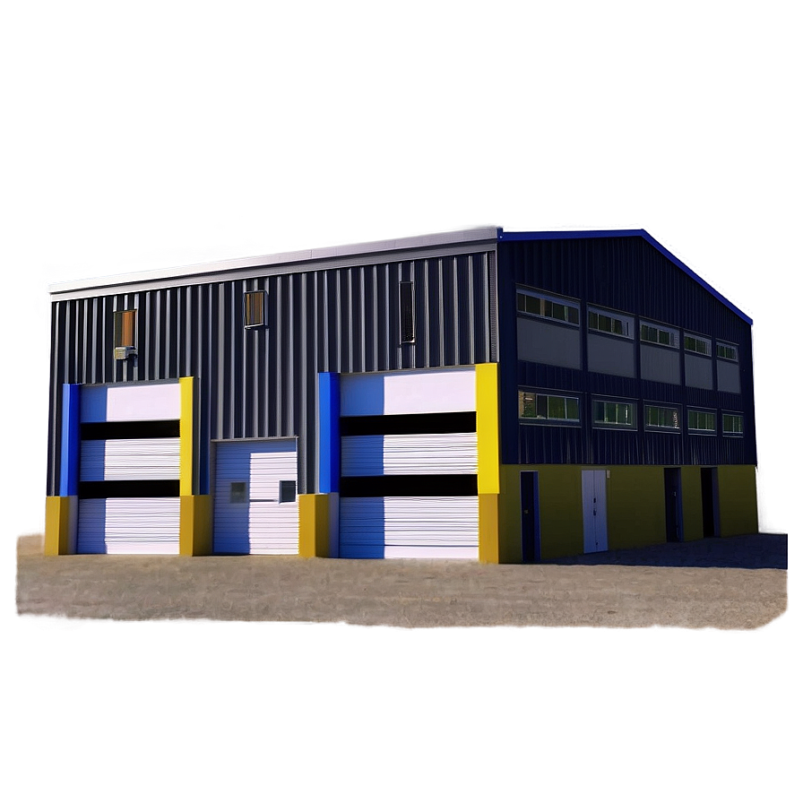 Industrial Warehouse Building Png 05242024