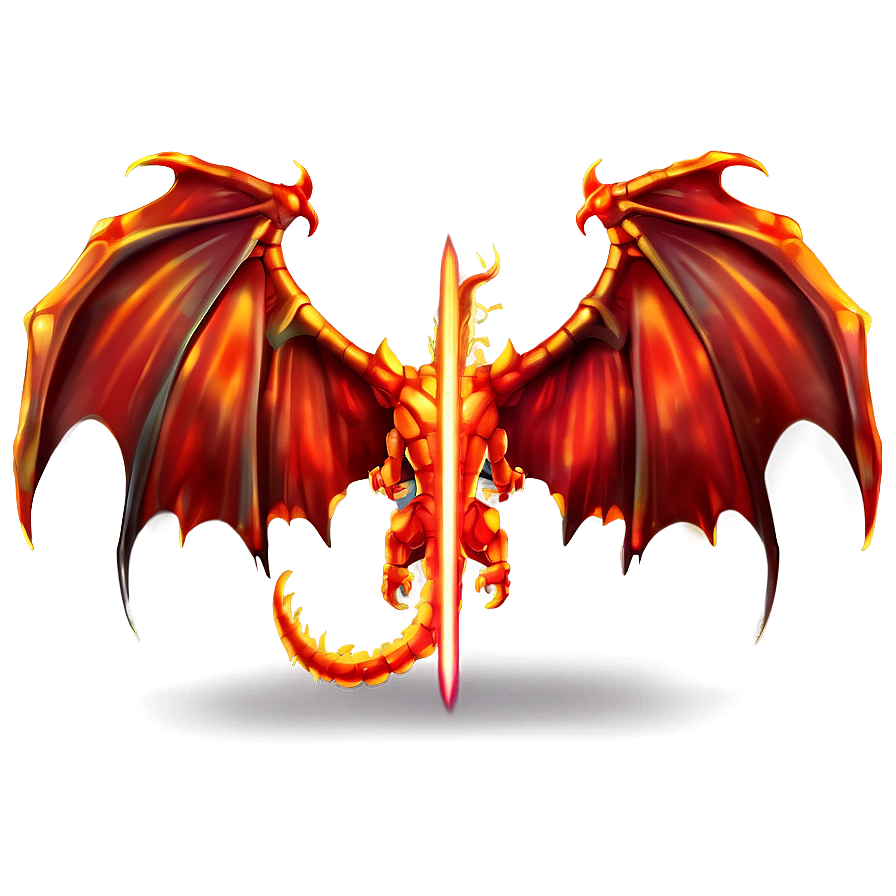 Inferno Dragon Wings Illustration Png 97