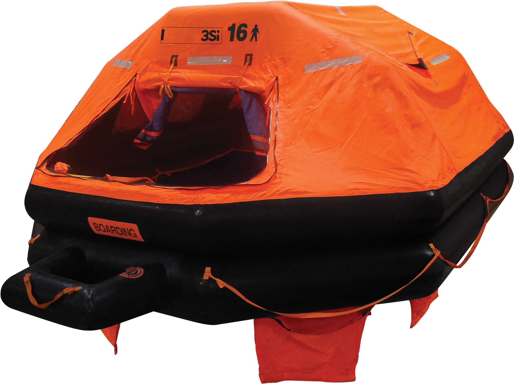 Inflatable Life Raft Isolated