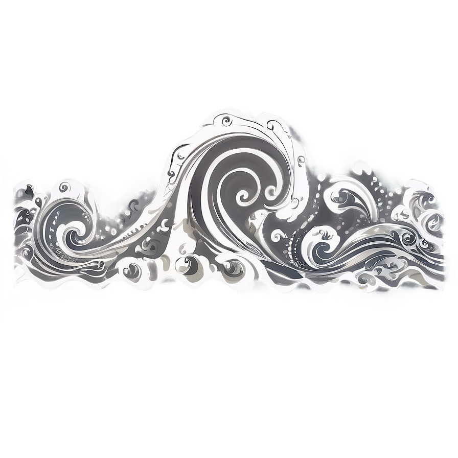 Ink Wave Pattern Png 80