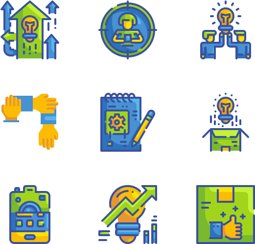 Innovation Concept Icons Set