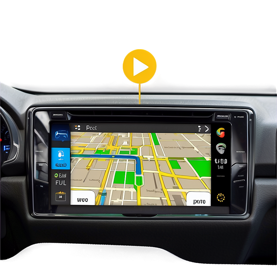 Inside Car Infotainment System Png Ext