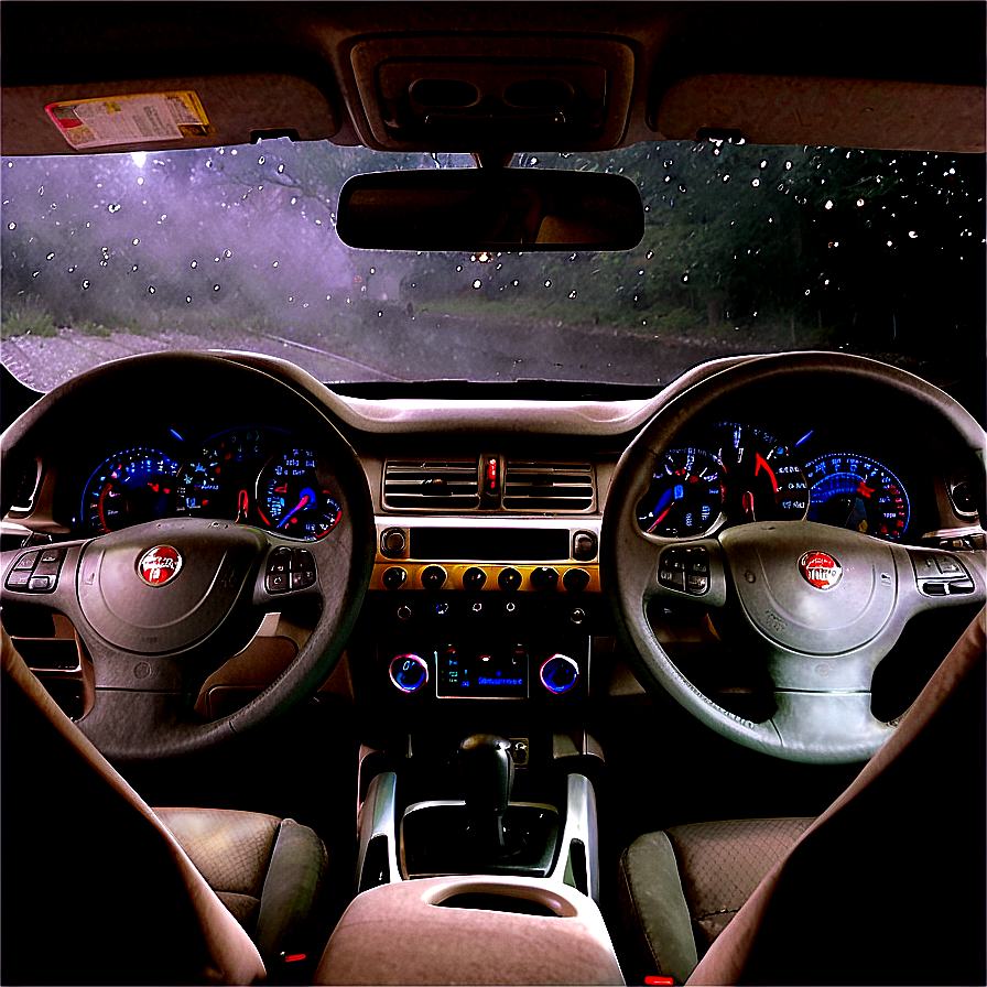 Inside Car Night View Png Qty