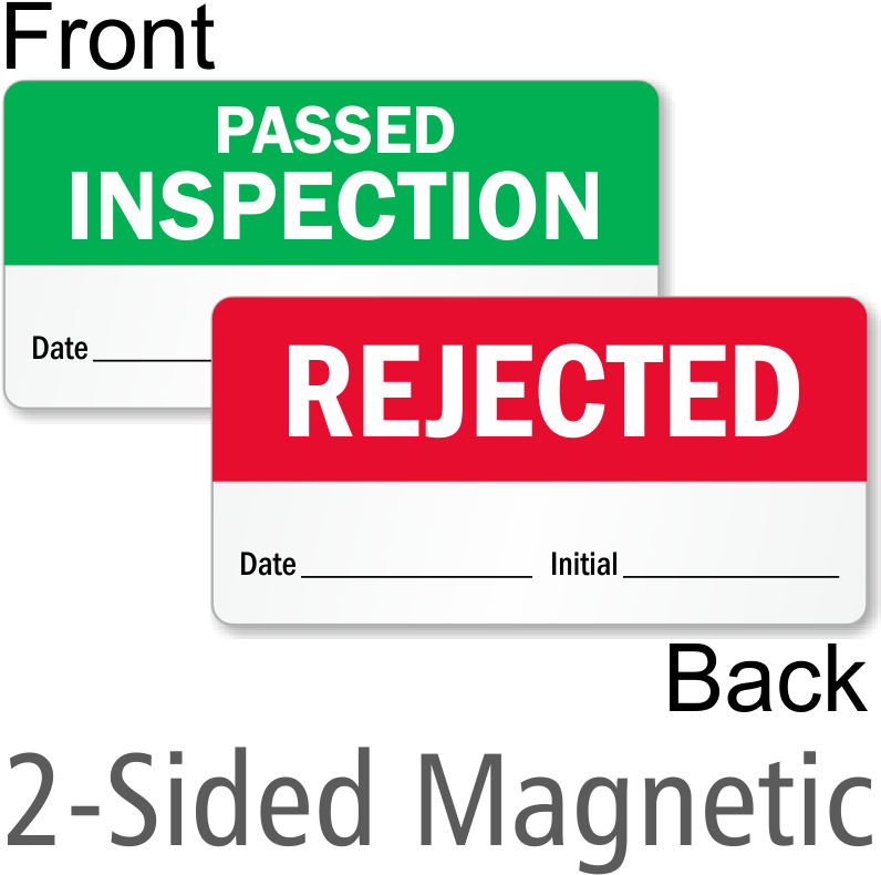 Inspection Status Magnetic Signs