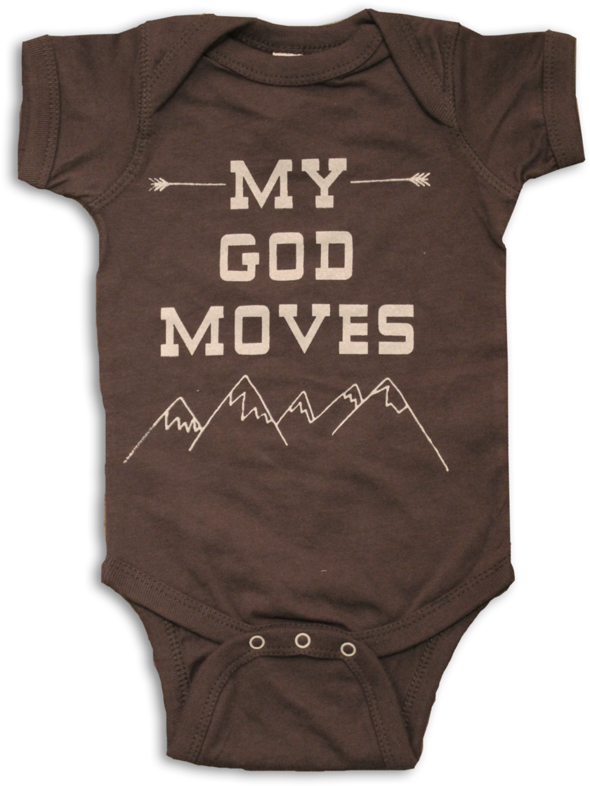 Inspirational Baby Onesie God Moves