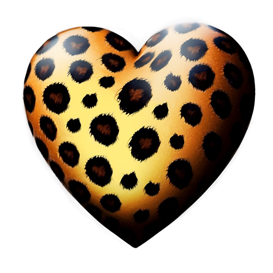 Inspirational Leopard Heart Art Png Apm