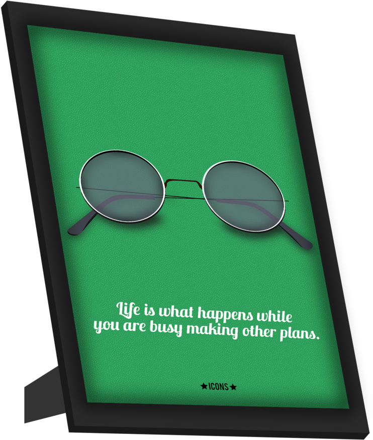 Inspirational Quote Sunglasses Frame