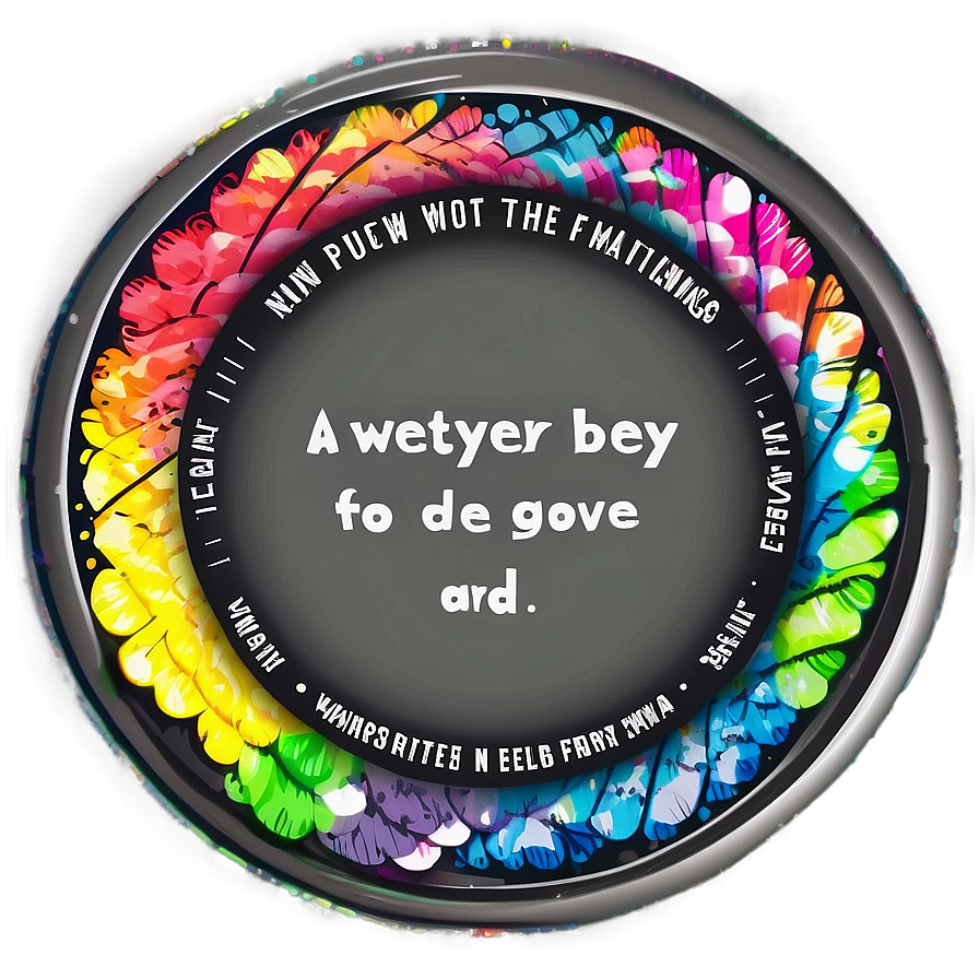 Inspirational Quotes Circle Sticker Png 42