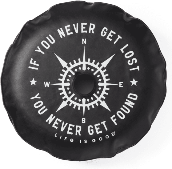 Inspirational Spare Tire Cover Compass Design