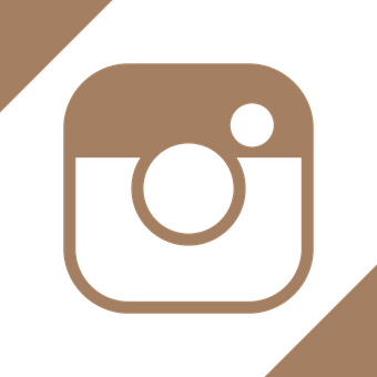 Instagram Logo Brown Background