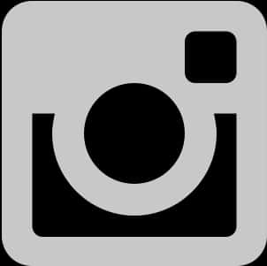 Instagram Logo White Monochrome