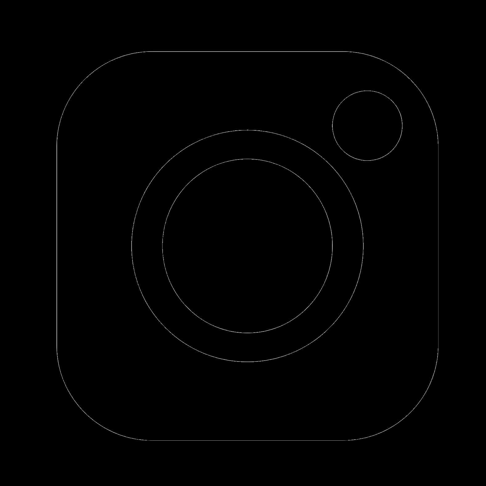 Instagram Logo White Outline