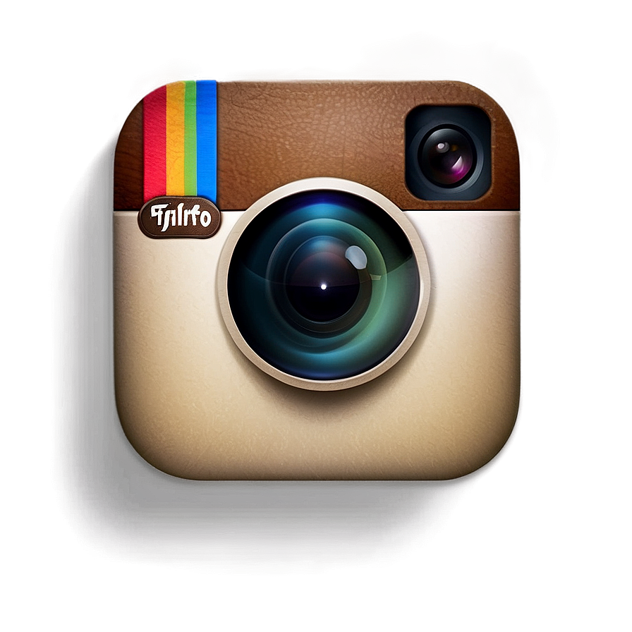 Instagram Logo With Drop Shadow Png 05252024