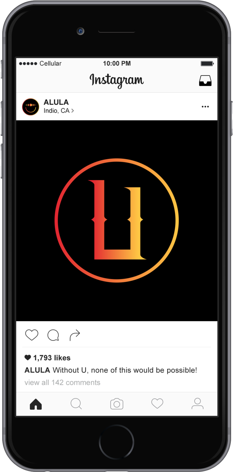 Instagram Post A L U L A Logo