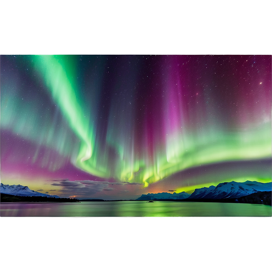 Intense Aurora Borealis Scene Png Owi