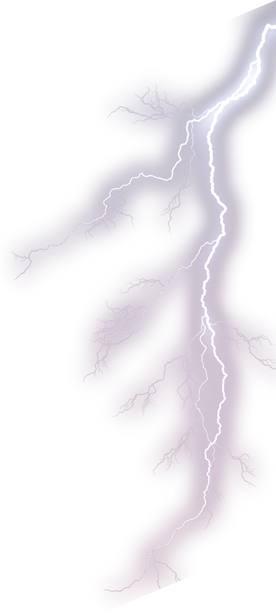 Intense Lightning Strike Illustration