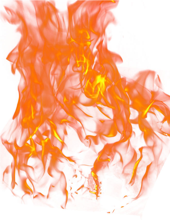 Intense Orange Flame Texture