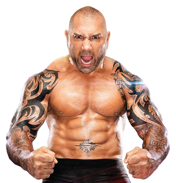 Intense Wrestler Batista Pose