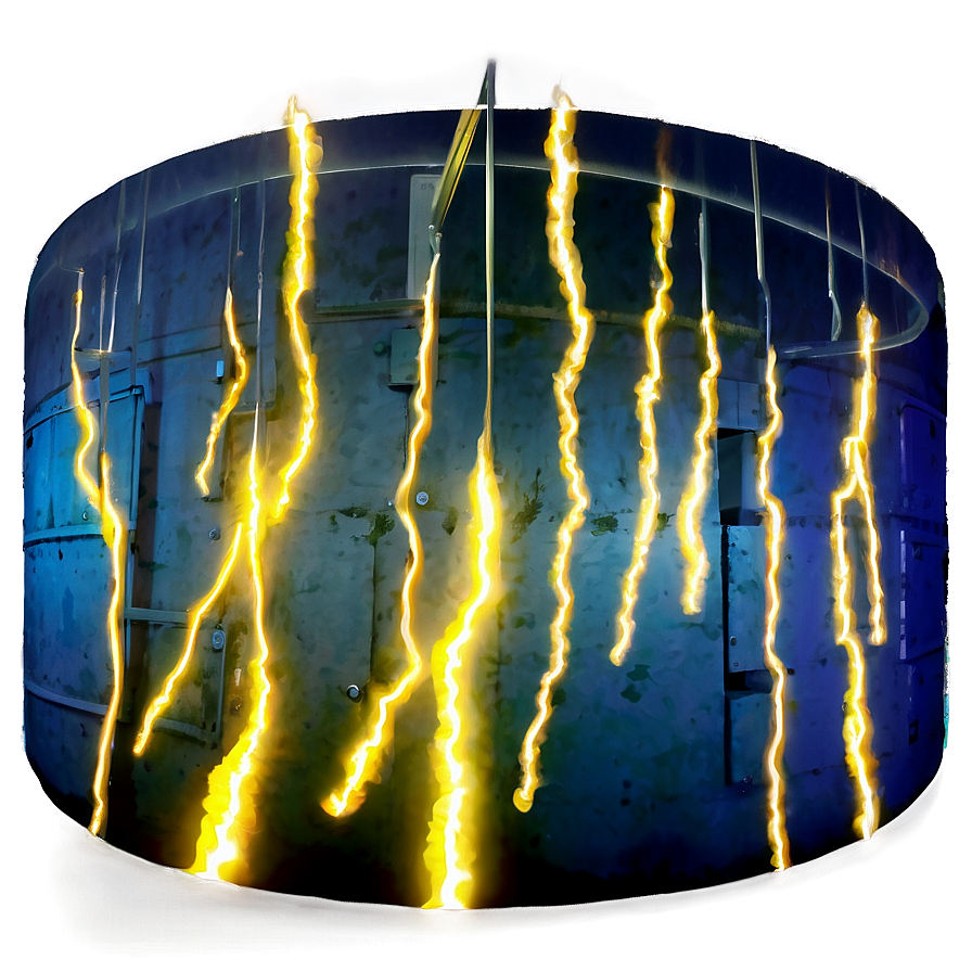 Intense Yellow Lightning Png 12