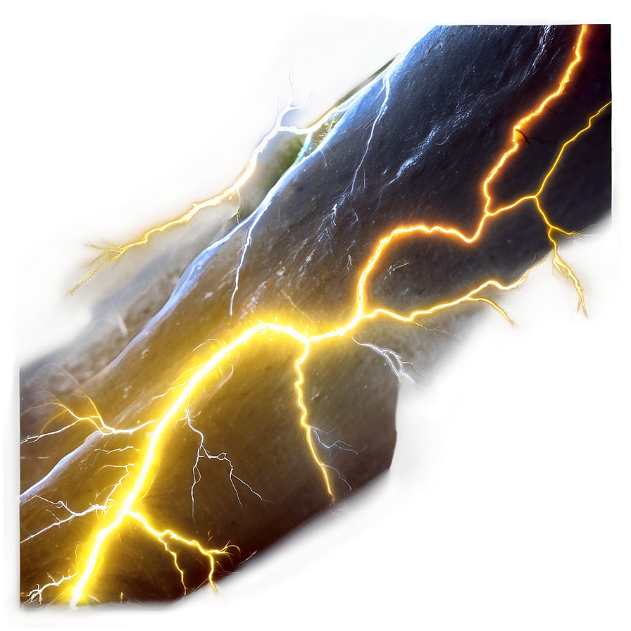 Intense Yellow Lightning Png Ntl