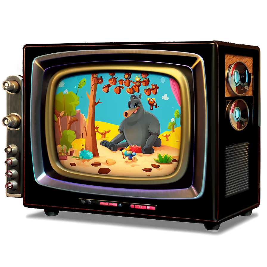 Interactive Cartoon Tv Game Png Yos32