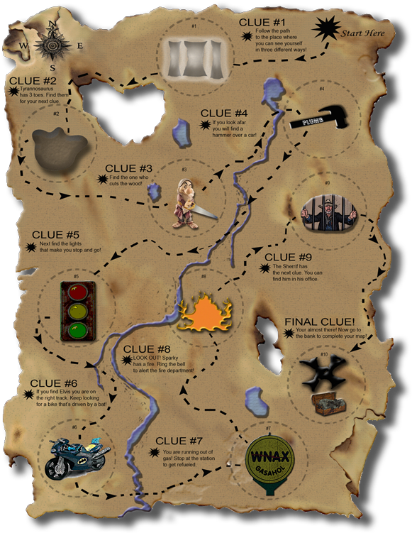 Interactive Treasure Map Clues | PNGpix.com