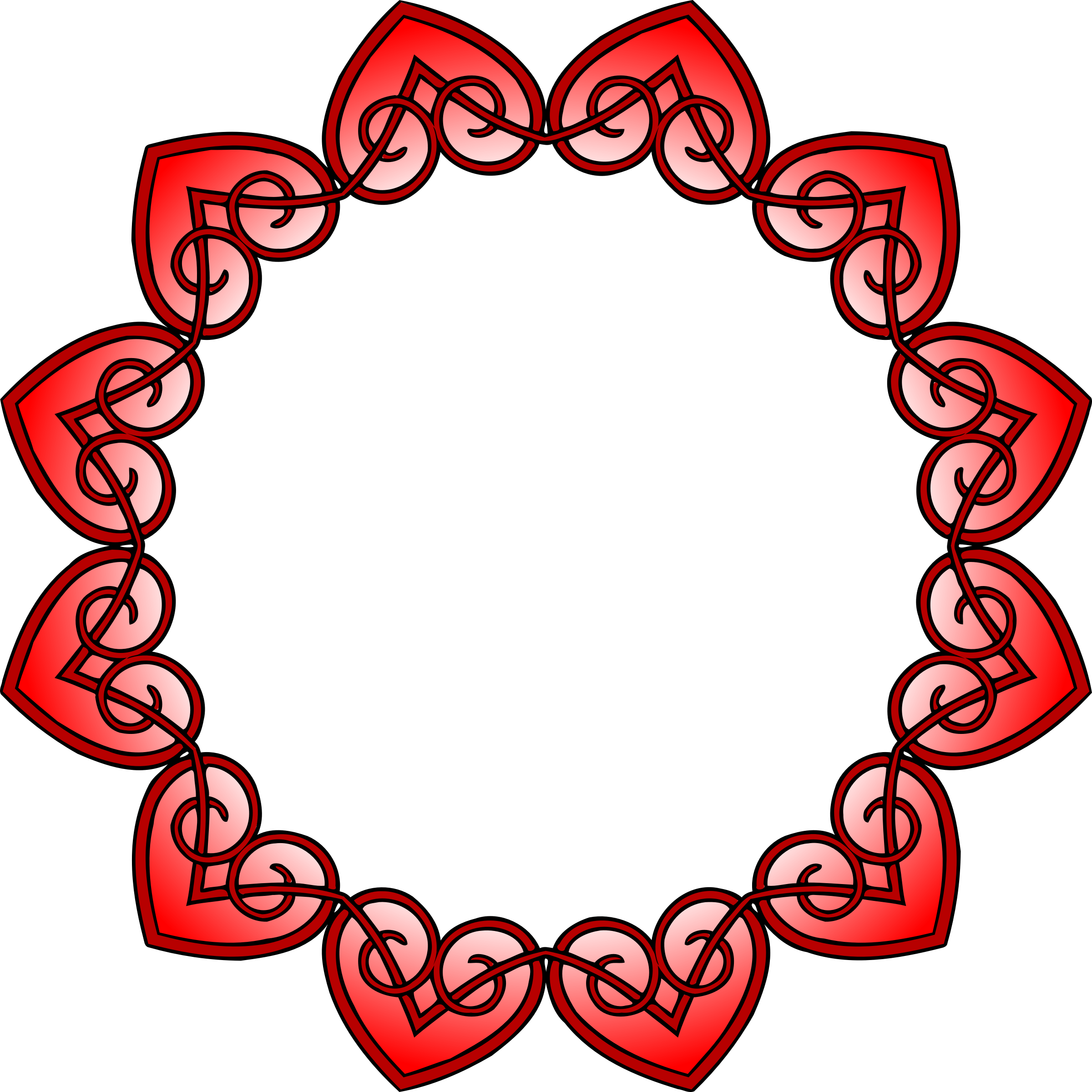 Interlocking Hearts Frame Design