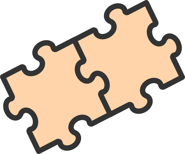 Interlocking Puzzle Pieces Graphic