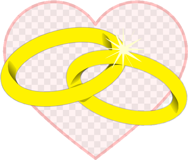 Interlocking Wedding Rings Clipart