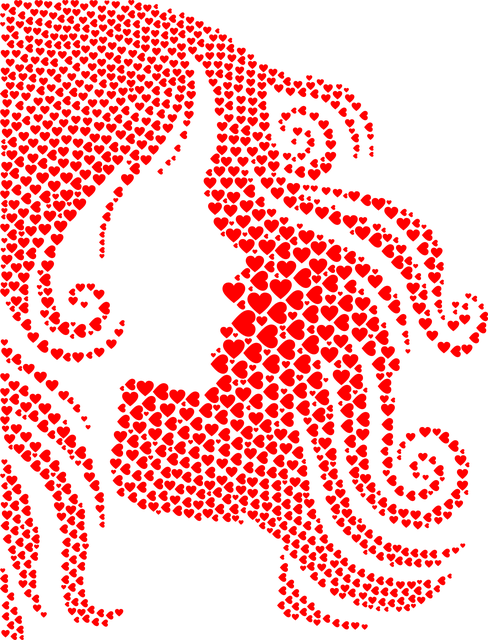 International Womens Day Red Mosaic Profile