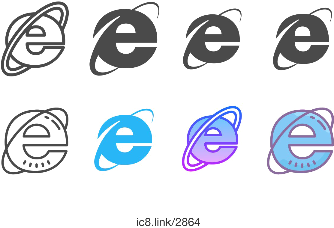 Internet Explorer Logo Evolution