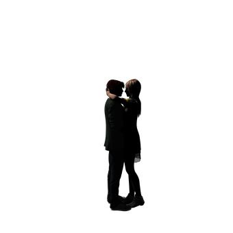 Intimate Couple Dark Background