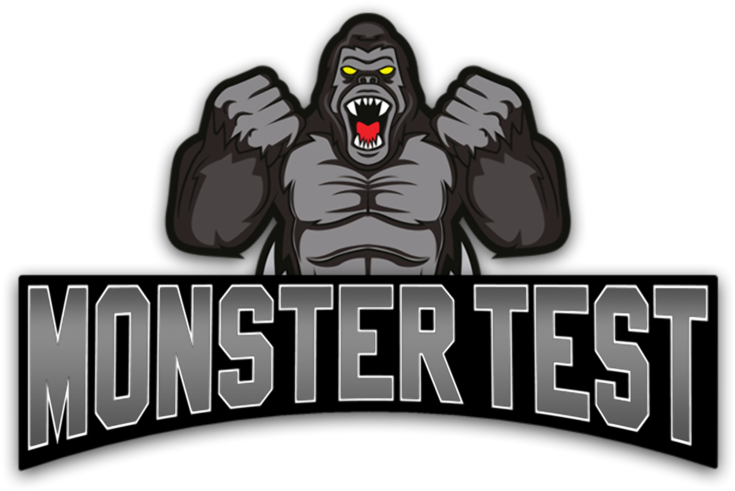 Intimidating Gorilla Monster Test Logo