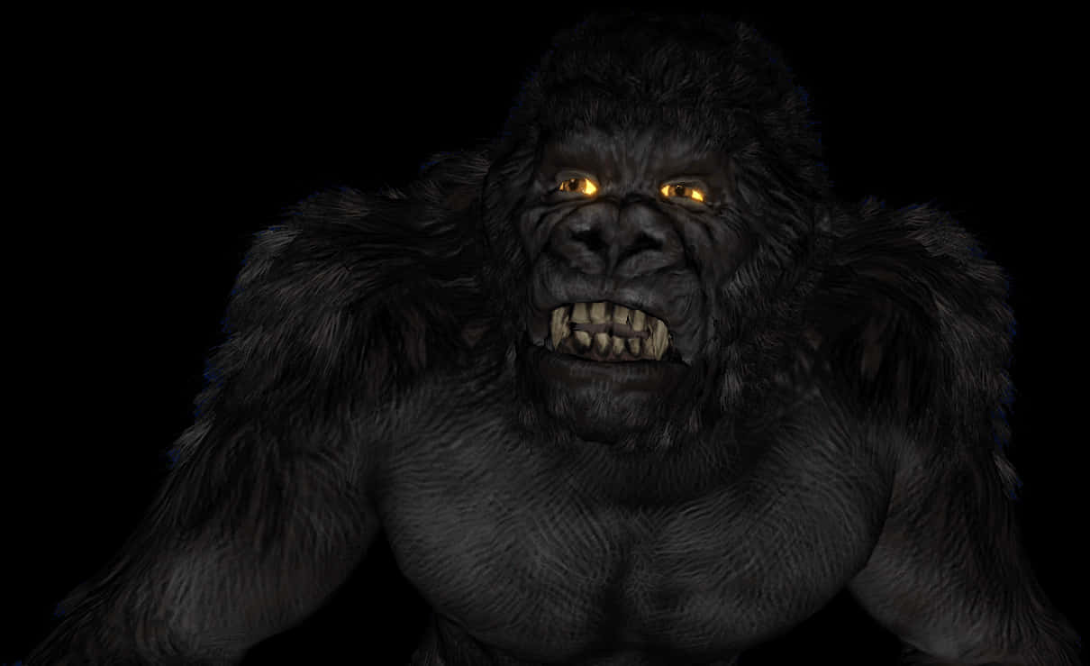 Intimidating King Kong Portrait