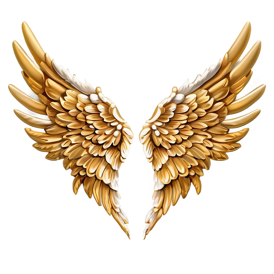 Intricate Angel Wings Design Png 72