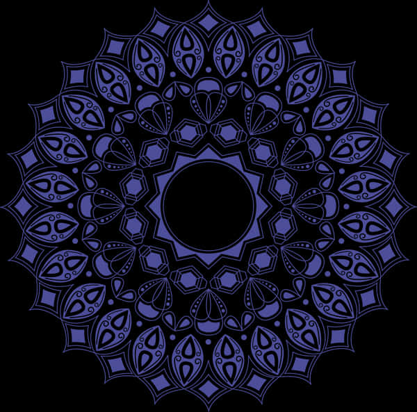 Intricate Blue Mandala Design