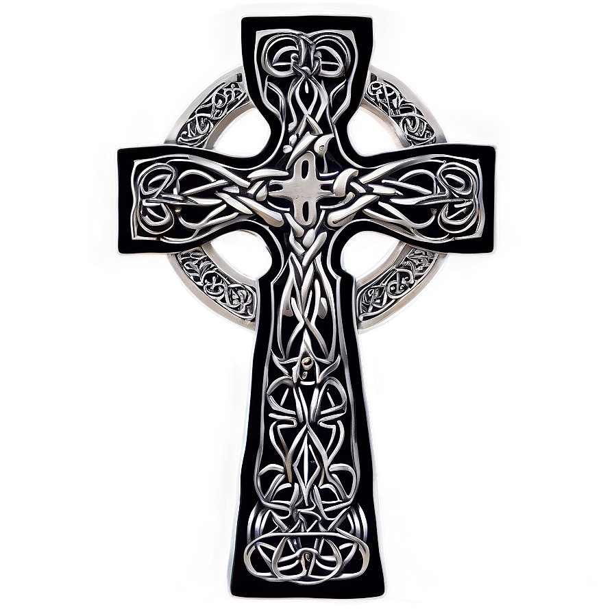 Intricate Celtic Cross Graphic Png Mnn79