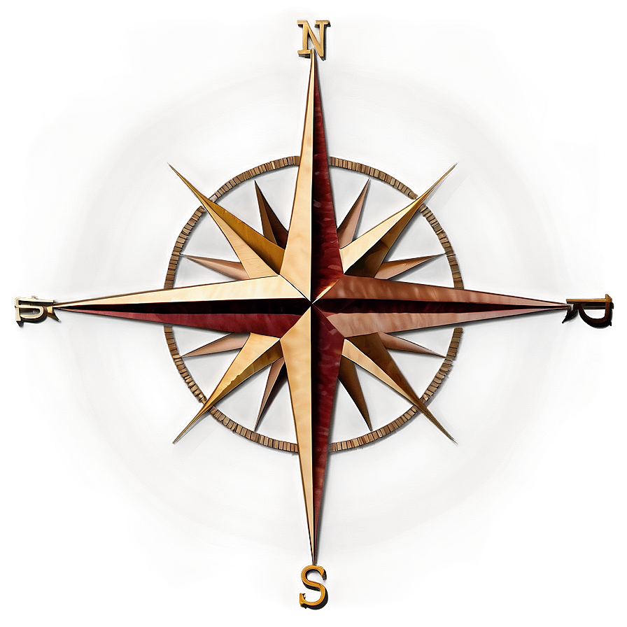 Intricate Compass Rose Design Png 54